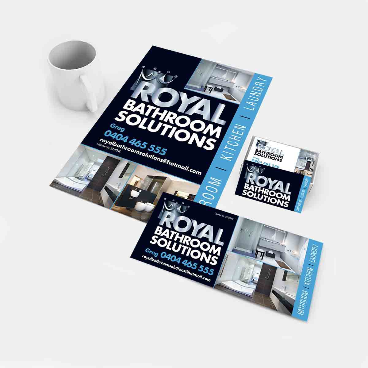 Royal Solutions Brand Identity designed by Linda Butler of GGA Graphics